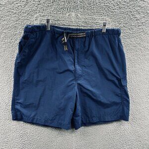 Reel Legends Men Shorts Large Navy Blue 100% Nylon Outdoor Utility Cargo Pockets